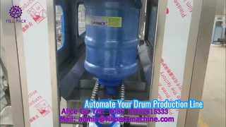 2311 L5 แซมเบีย 120-Barrel 5-Gallon Drum Washing, Filling and Sealing Machine