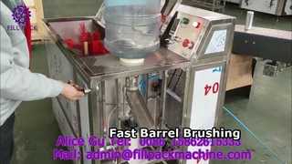 2147 J5 Croatia เครื่องแปรงล้างฝาถังแบบ Dual-Station แบบกึ่งอัตโนมัติ