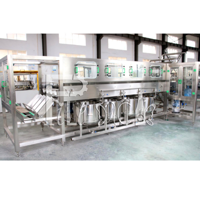600BPH 5 แกลลอนเครื่องบรรจุน้ำดื่มบรรจุขวดอุปกรณ์สายการผลิตน้ำดื่มบรรจุขวด ผู้ผลิต