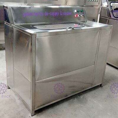 5 Gallon Barrel Semi Auto Decapper Brush Washer Machine พร้อมสถานีคู่ ผู้ผลิต