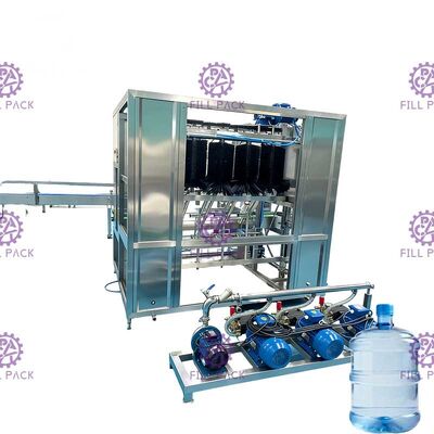 WSNCT-4 450BPH เครื่องทําความสะอาดขวดอุตสาหกรรม 18.9L การผลิตน้ําดื่ม ผู้ผลิต