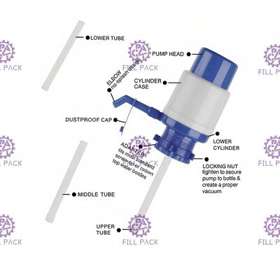 ถังสูบน้ำด้วยตนเองแกลลอนวัสดุสิ้นเปลืองพืชน้ำ ผู้ผลิต