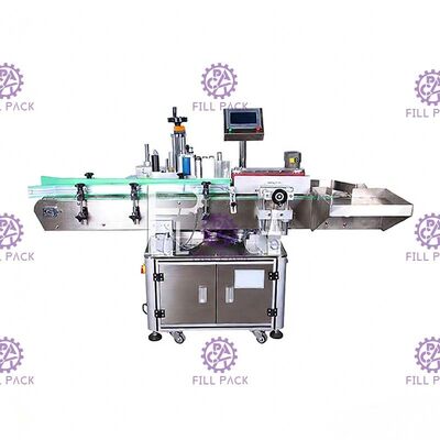 หน้าจอสัมผัส SUS304 เครื่องติดฉลากขวดกลม ผู้ผลิต