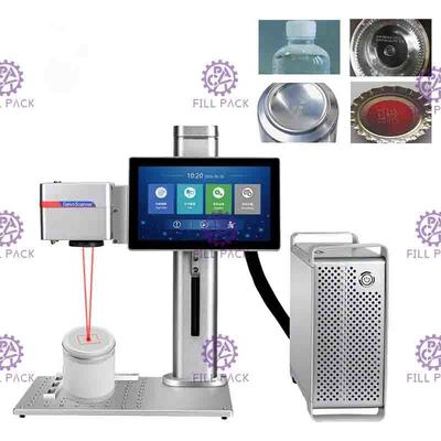 เครื่องพิมพ์เลเซอร์โต๊ะขนาด 20W สําหรับเครื่องหมายวันที่และรหัสชุดบนกล่องกล่องและขวดไวน์ ผู้ผลิต