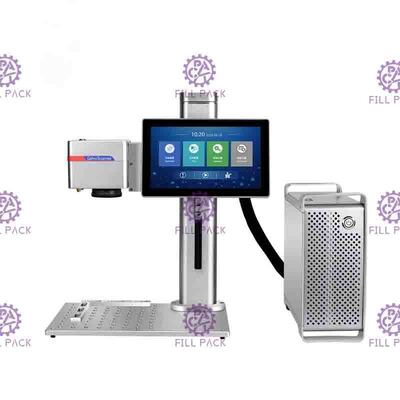 เครื่องพิมพ์เลเซอร์โต๊ะขนาด 20W สําหรับเครื่องหมายวันที่และรหัสชุดบนกล่องกล่องและขวดไวน์ ผู้ผลิต