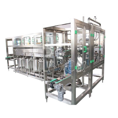 600BPH เครื่องบรรจุ Monoblock Gallon สี่บรรทัดอัตโนมัติเต็มรูปแบบพร้อมวาล์วล้น ผู้ผลิต