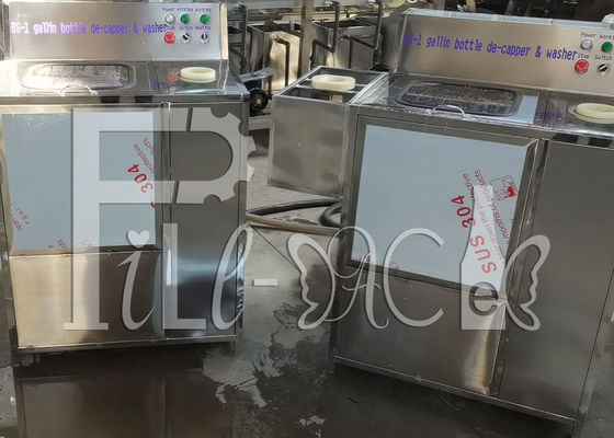 Semiauto 250BPH 5 แกลลอนขวด Decapper Washer ผู้ผลิต