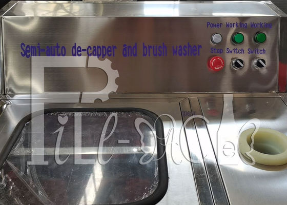 Semiauto 250BPH 5 แกลลอนขวด Decapper Washer ผู้ผลิต