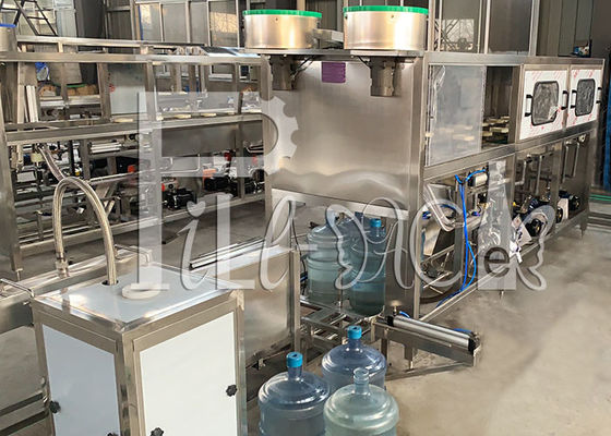 300bph 5 Gallon Drum PLC Barrel เครื่องบรรจุน้ำอัตโนมัติ ผู้ผลิต