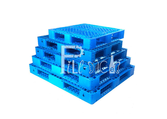 พาเลทพลาสติกรีไซเคิลน้ำ HDPE ขนาดใหญ่สองด้านวางซ้อนกันได้ Reversible ผู้ผลิต