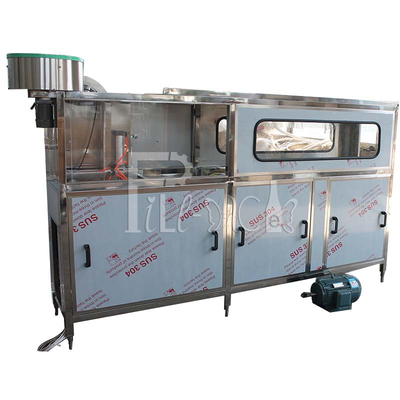 SUS304 100BPH เครื่องบรรจุน้ำ 5 แกลลอนพร้อมหัว Decapping หนึ่งหัว ผู้ผลิต