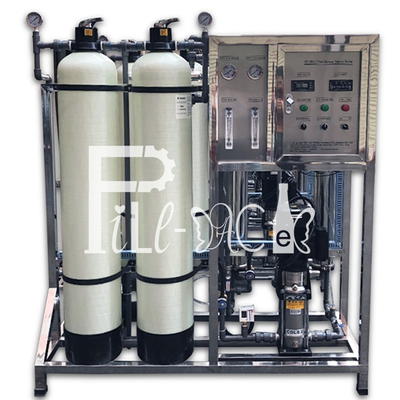 การบำบัดน้ำแร่บริสุทธิ์ 500-2000LPH ระบบอุปกรณ์ทำน้ำให้บริสุทธิ์ระบบ Reverse Osmosis ผู้ผลิต