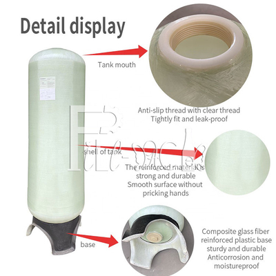 Frp Tank Water Filter ถังไฟเบอร์กลาสและชิ้นส่วนสำหรับบำบัดน้ำ ผู้ผลิต
