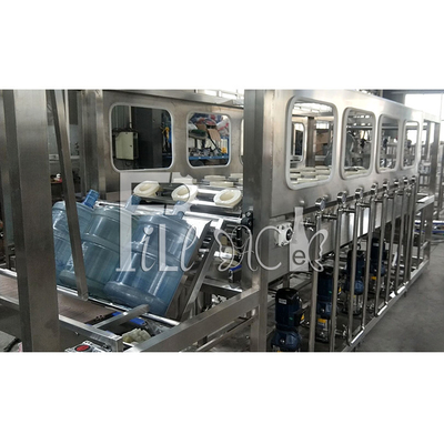 เครื่องบรรจุขวดแกลลอนอัตโนมัติ 450BPH ล้างน้ำบริสุทธิ์เติม Capping ผู้ผลิต