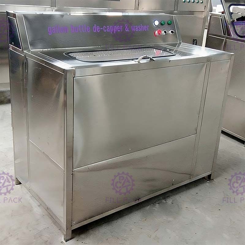5 Gallon Barrel Semi Auto Decapper Brush Washer Machine พร้อมสถานีคู่ ผู้ผลิต