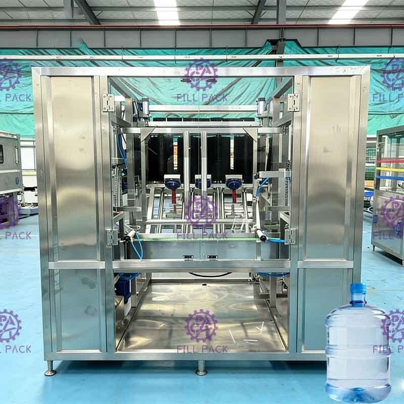 WSNCT-4 450BPH เครื่องทําความสะอาดขวดอุตสาหกรรม 18.9L การผลิตน้ําดื่ม ผู้ผลิต