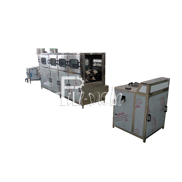 การเชื่อมต่อท่อ SUS 304 โรงงานผลิตน้ำ 300 BPH Gallon ผู้ผลิต