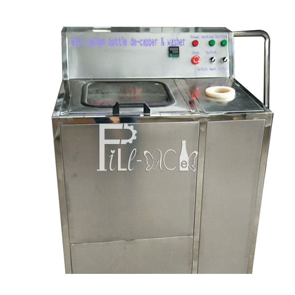 One Decapping Station SS304 5 Gallon Bottle Washer ผู้ผลิต