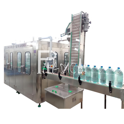 เครื่องบรรจุขวดแร่ 3L / 5L / 10L น้ำบริสุทธิ์ 3 ใน 1 พลาสติก 1,000BPH 7.5KW