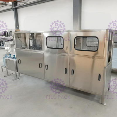 100BPH สายการผลิตบรรจุน้ำ 3 แกลลอนพร้อมวาล์วล้น