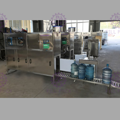 Automatic 5mm Level 120BPH Gallon Filling Line PLC Control