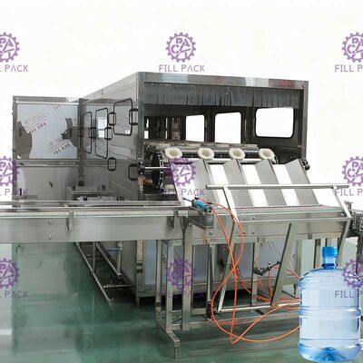 เครื่องบรรจุน้ำบริสุทธิ์ 5 แกลลอนขวด 600BPH / 900BPH สายการผลิตน้ำ