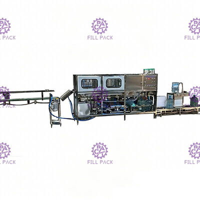 การยกให้อาหารอัตโนมัติสายการผลิต SUS 304 120 BPH Gallon