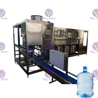 450bph เครื่องบรรจุอัตโนมัติ 9.75kw 5 แกลลอนพร้อม PLC Control