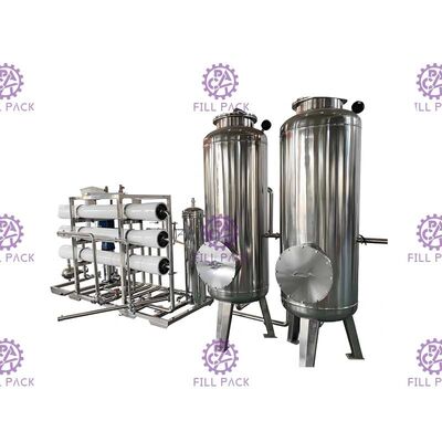 Sus304 วาล์วควบคุมการทำงานอัตโนมัติดื่ม 4000lph Ro Water Treatment Machine