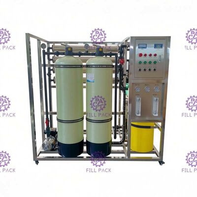 ตัวกรองพื้นฐานของ FRP 500LPH เครื่องบำบัดน้ำระบบ Reverse Osmosis