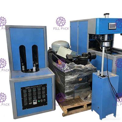 ขวดพลาสติก PET กึ่งอัตโนมัติ 5 แกลลอน 20 ลิตรเครื่องเป่าขวดพลาสติกพร้อมที่จับ